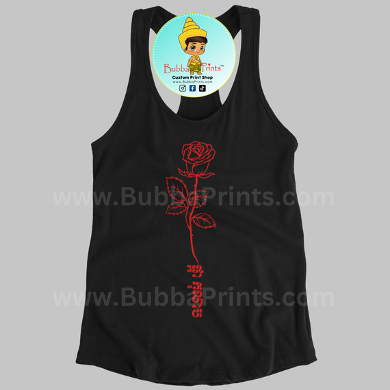 Rose in Khmer Women Tank Top