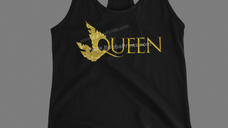 Gold Ear Cuff Queen Women Tank Top