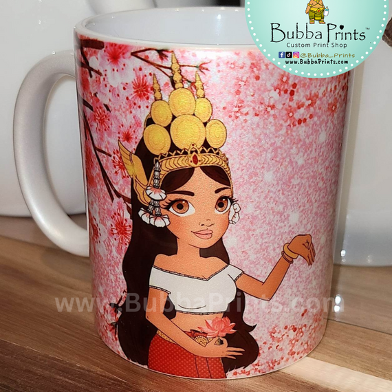 Pretty in Pink Apsara Paula Mug