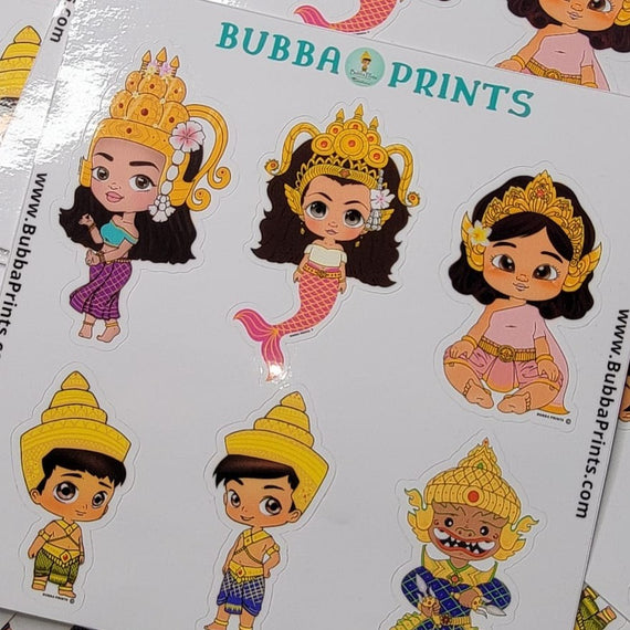 Bubba Prints Exclusive Sticker Sheet - 6 Stickers