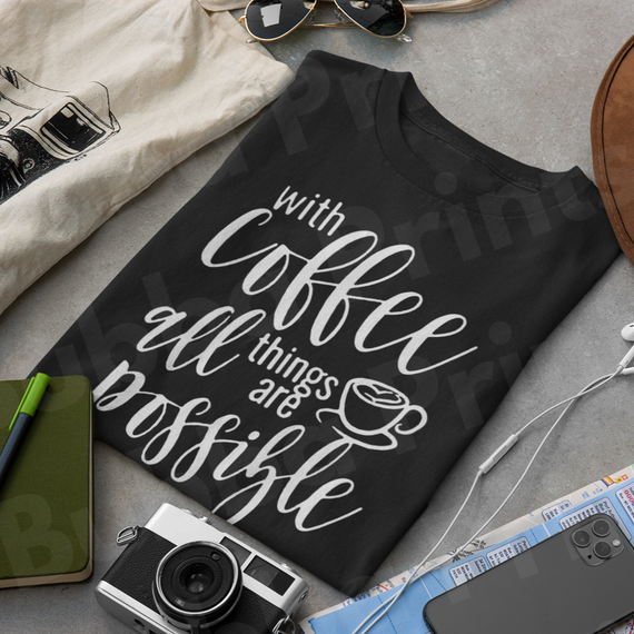 With Coffee Shirt