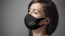 Lotus 3D design Fashion Face Mask