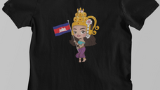 Apsara with Cambodian Flag Shirt